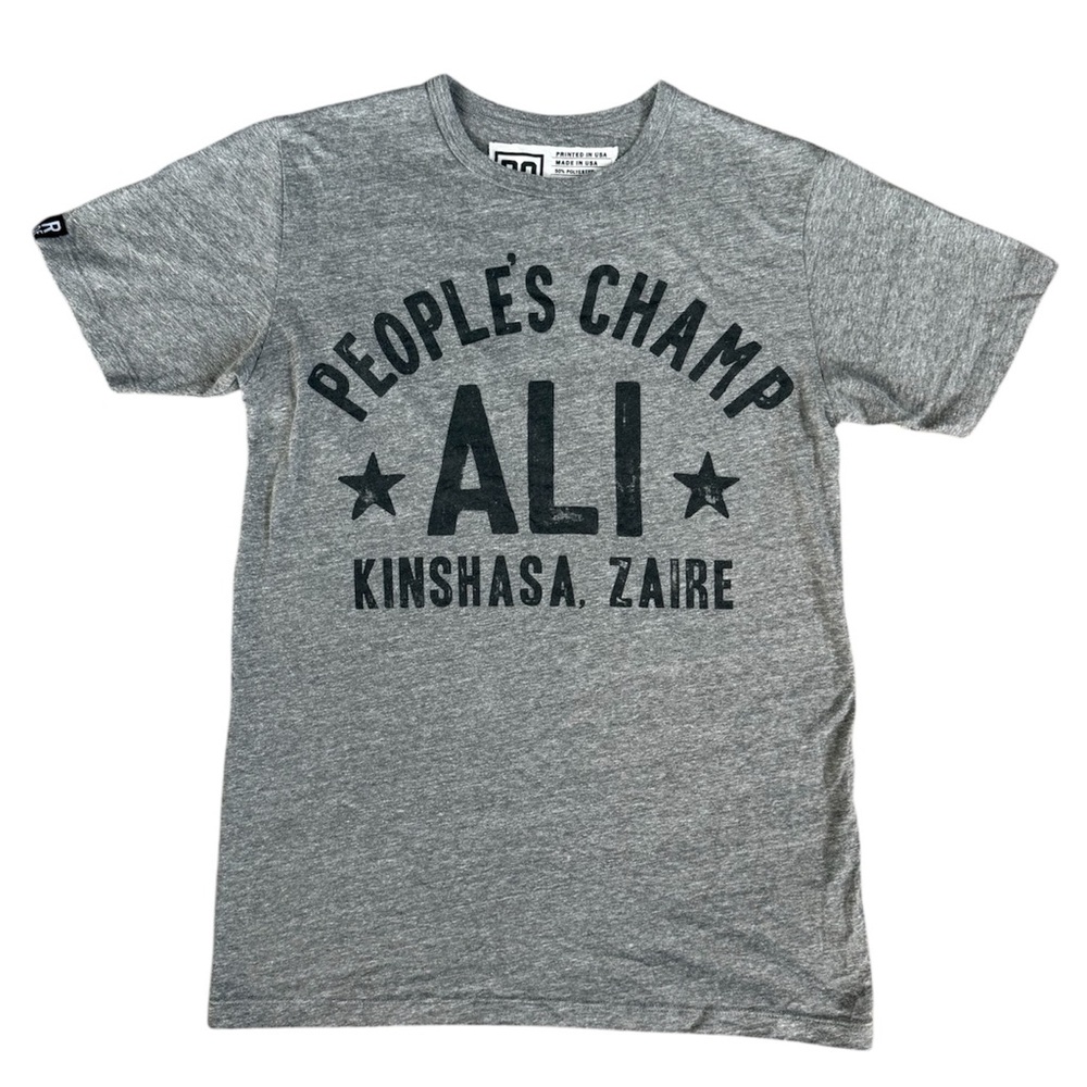 Roots Of Fight Muhammad Ali Rumble Quote Men’s T-Shirt Double Sided Size Small